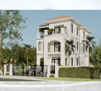 Mẫu biệt thự tân cổ 3 tầng mái nhật siêu đẹp