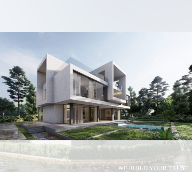 Kết hợp hài hòa giữa đá, gỗ và bê tông trần - Khám phá vẻ đẹp độc đáo của mẫu biệt thự hình khối