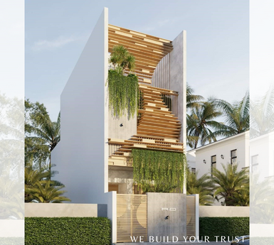 Nhà phố 2 lầu 1 trệt nhà chị Giang