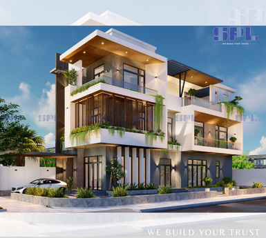 Biệt thự phố nhà chị Nhàn tại Bến Cát, Bình Dương