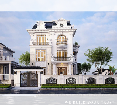 Biệt thự phố tân cổ điển nhà anh Tú