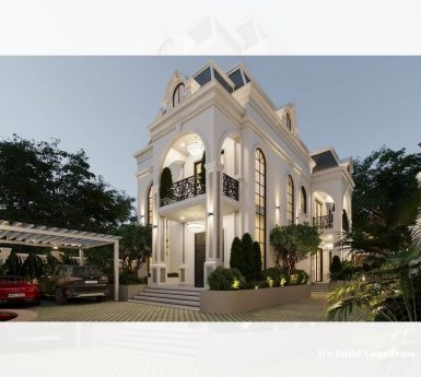 Khám phá mẫu biệt thự 2 tầng tân cổ điển với nhiều nét hiện đại cách điệu độc đáo