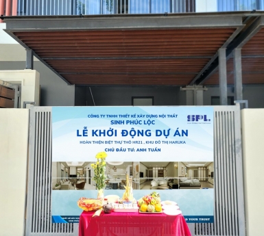 Khởi động dự án hoàn thiện biệt thự thô HR 21 tại Khu Dân Cư Haruka Tp Mới Bình Dương