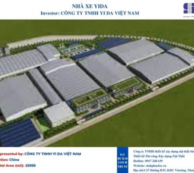 Công trình nhà xưởng nhà xe Yida