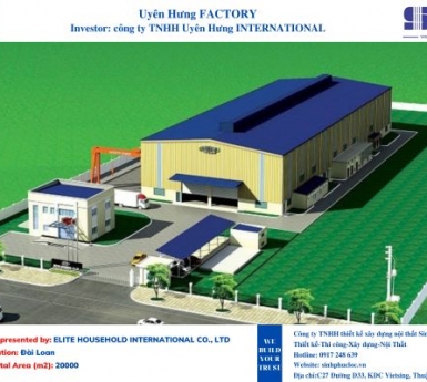 Công trình nhà xưởng: Nhà máy Uyên Hưng