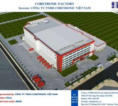 Công trình nhà xưởng CORETRONIC FACTORY