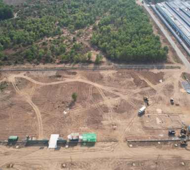 Tiến độ cụm nhà xưởng N1 KCN Việt Huơng 2