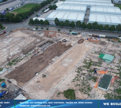 Cập nhật tiến độ cụm nhà xưởng cho thuê 5C Thiên Phú KCN Bàu Bàng 27/6/2024