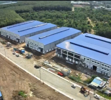 Tiến độ cụm nhà xưởng N1 KCN Việt Hương 1 ngày 30/9/2024