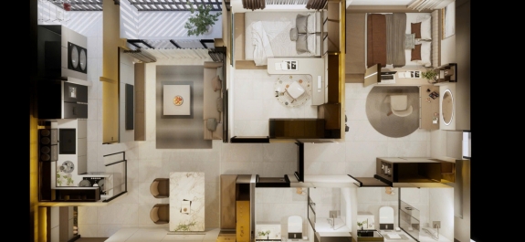 Nội Thất Chung Cư Happy One Central – Không Gian Sống Hoàn Hảo, Hiện Đại